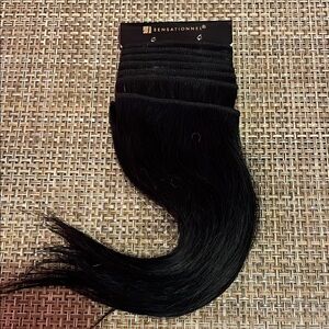 Jet Black Straight Hair Extensions for Volume and Length